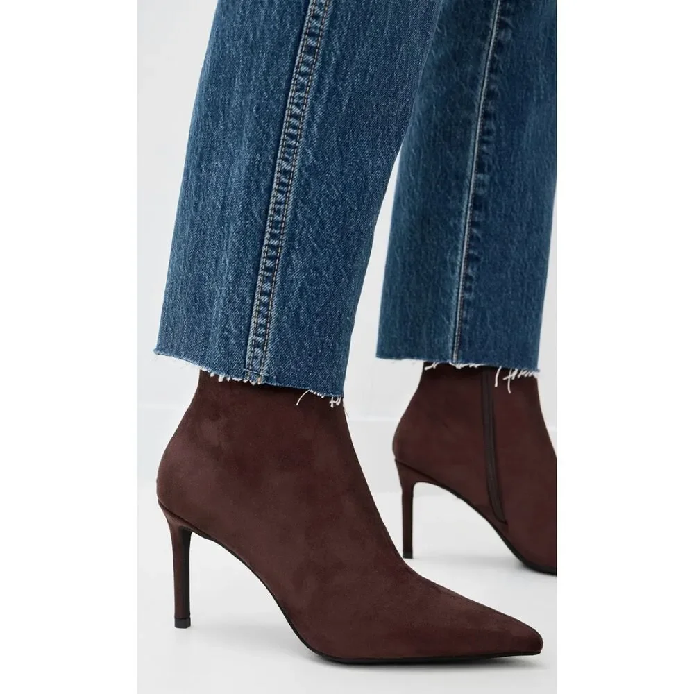 Jeffrey Campbell Everynight Brown Suede Boots Size 8 NIB